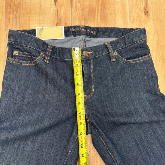 NWT Michael Kors Dark Blue Sausilito Boot Cut Jeans Size 4 - Picture 4 of 9